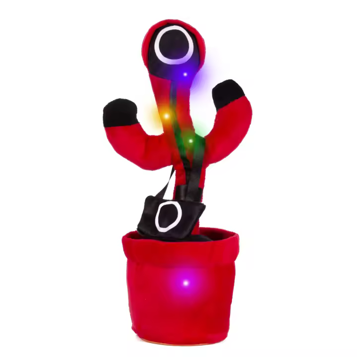 DAM. Squid Dancing peluche bailarín con luces led. Modo susto. Vigilante Círculo. 12x12x32cm. - 1