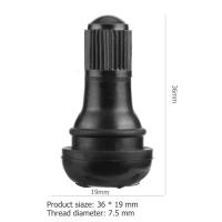 Tubos De Goma Negros Para Ruedas De Motocicleta ATV Y Coche Valvulas De Neumáticos Sin Cubierta Pack De 10/25 Pcs TR412 - details 7