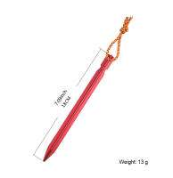 10pcs Palos De Tenda Ultraligeros De Aluminio De 18cm Para Camping Al Aire Libre Con Cordón De Viento Y Bolsa De Almacenamiento Para Palos De Tenda - details 0