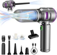 Cecodadi Aspirador de Mano, Accesorios de Interior, Limpieza del Coche, Sin Cable, Alta Potencia, Aspirador Soplado y Aspiración, Portátil, De Mano, Sin Cable Soplado y Aspiración, 3 Velocidades de Succión, 4 en 1 - details 1