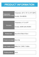 Termómetro Y Higrómetro Digital Mini LCD Medidor De Temperatura Y Humedad Para Interior Con Sensor Máximo/Mínimo Medición En °C/°F Pantalla De 1.9 Pulgadas - details 4