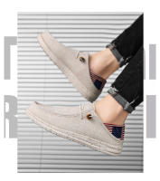 Zapatos Casuales Para Hombre Mocasines De Lona Cómodos Y Antideslizantes Zapatillas Suaves Para Caminar Ideal Para Verano - details 3