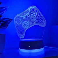 Luz De Noche LED Con Patrón De Controlador De Juego Decoración De Ambiente Para Dormitorio Luz Gradiente De 7 Colores USB Regalo De Fiestas - details 3