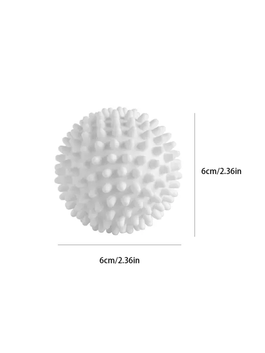 Bola De Lavado Antidesatornilladora TPR Blanca Pura Para Eliminación De Suciedad Y Enredos En Lavadora Circulares - 1