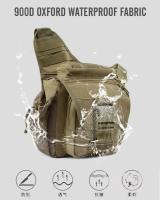 Bolsa Mensajera Táctica 900D Para Hombres Bolsa De Hombro Cruzada Impermeable Para Camping Y Fotografía DSLR Camuflada - details 8