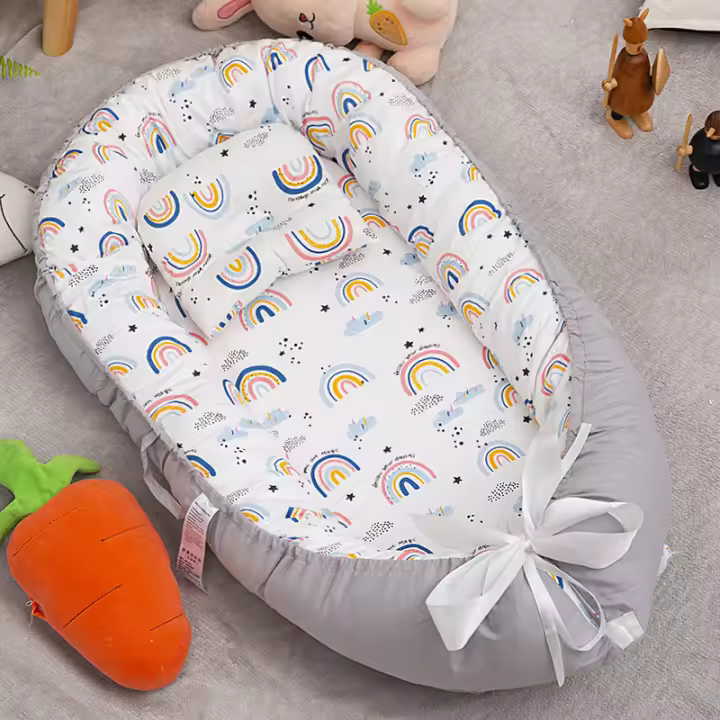 Cama Nest suave para dormir para Bebe, tumbona portátil, cunas para recién nasido, accesorios de Fotografía - 1