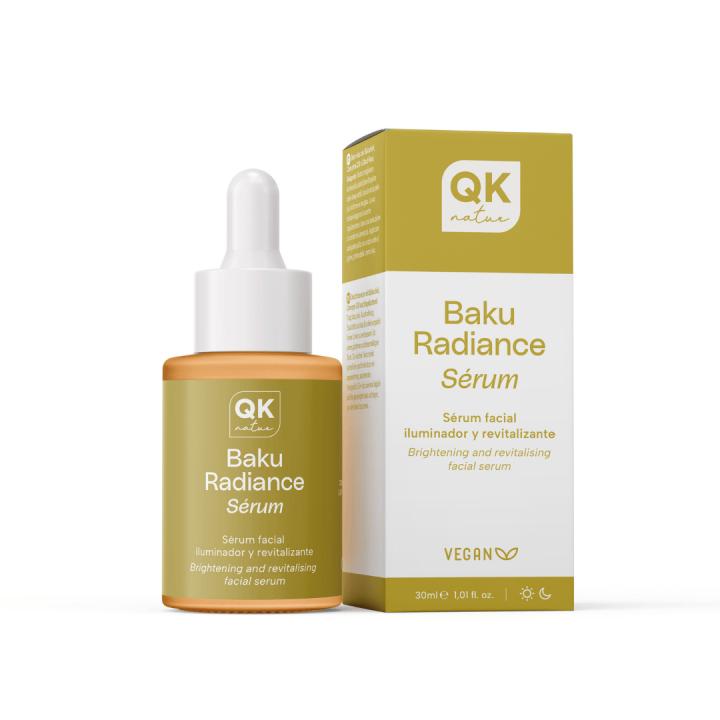 QKnatur Sérum Facial Baku Radiance 30ml - Ilumina y Revitaliza la piel - Con Bakuchiol, Coenzima Q10 y Rosa Mosqueta — oferta en Miravia