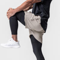Nuevos Shorts Cortos Para Hombre Verano 2024 2-en-1 Casual Street Fitness Entrenamiento Secado Rápido Transpirable Running Shorts - details 16