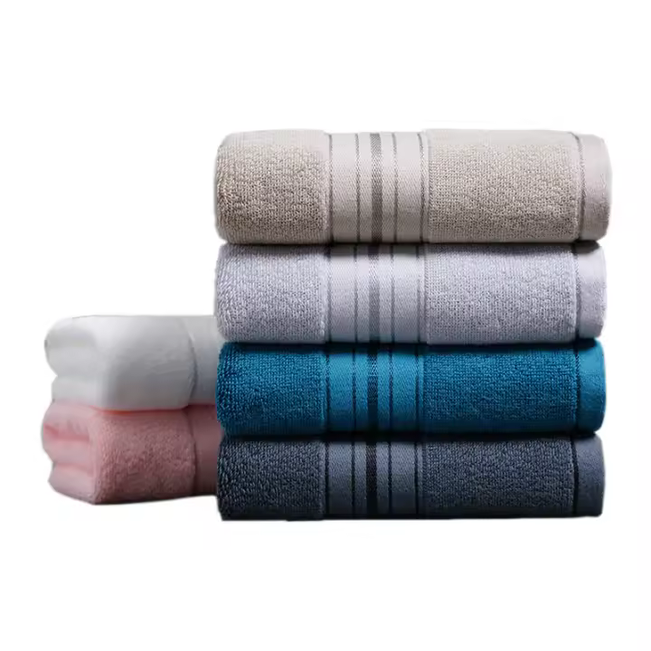 Toalla de algodón puro de clase A, toalla facial de algodón peinado, suave y absorbente, varios colores disponibles, logotipo bordado, toalla de gran venta - 1