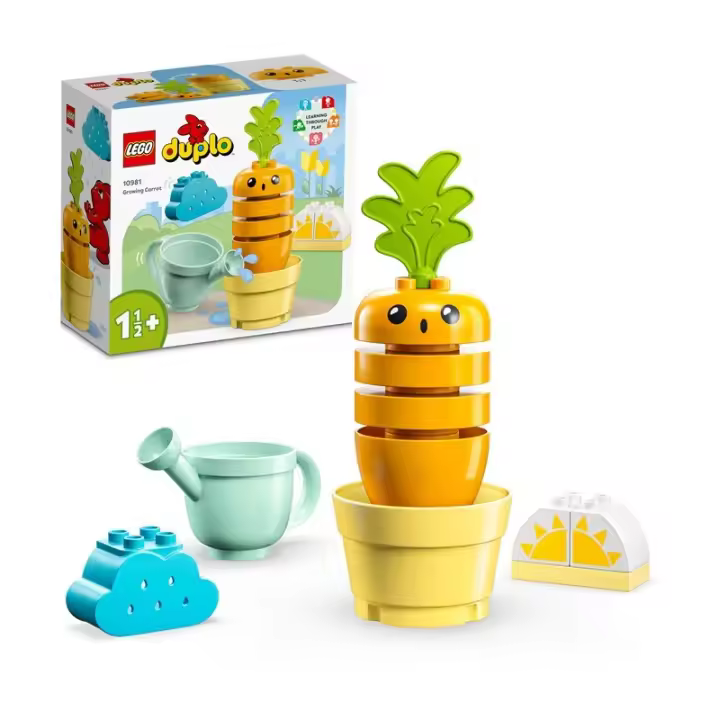 LEGO DUPLO Creative Play 10981 Planta de Zanahoria edad a partir de 1 años, contiene 11 piezas 23L10981 - 1