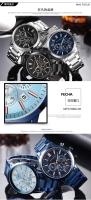 Reloj De Hombre MINI FOCUS Clásico Negocios Casuales Impermeable Cuarzo Acero Inoxidable Pantalla Redonda Antigolpes Correa De Acero - details 18