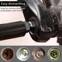 Kit De Extraedores De Tornillos 10Pcs Set De Retirador De Tornillos Rotos En Acero De Aluminio Multi-Spline Herramienta Para Bricolaje Y Reparación - details 4