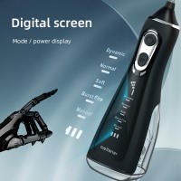 Rinser Oral Recargable IPX7 Impermeable Con 5 Modos Jetable De Agua Dental Fregador De Dientes Potente Y Continuo - details 4