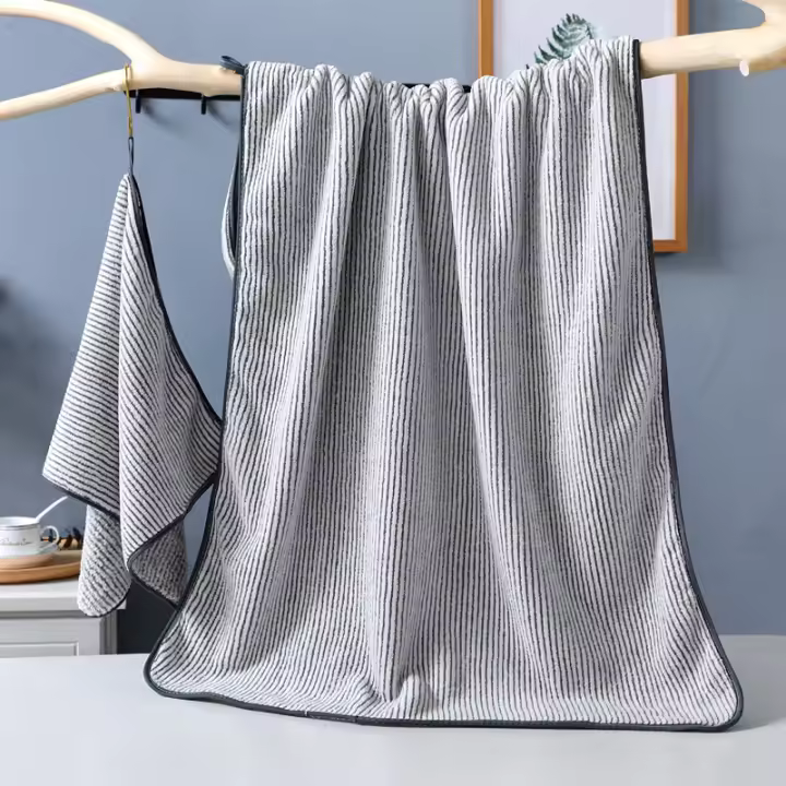 Toallas de baño gruesas para el cuerpo, Toalla de microfibra para gimnasio, bata de ducha deportiva para Spa, hogar Beath - 1