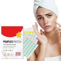 200pcs Parches De Reparación Para Acné Facial Cuidado De La Piel Elimina Manchas De Espinillas Y Acné Parches Para Cubrir Y Reparar - details 0