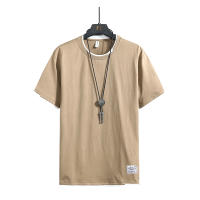 Camiseta De Algodón Puro Para Hombre Estampado Casual De Verano Sin Capucha Manga Corta Trendy Inner Wear Marca - details 7