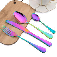 Juego De Comedor AJOYOUS De Acero Inoxidable Espejado 24 Piezas Cuchillo Fork Cuchara Platos De Cocina Utensilios De Plata - details 1