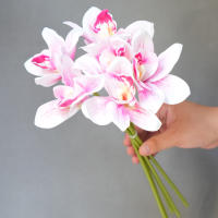 6pcs Vajillas De Orquídea Mariposa Para Decoración De Hogar Bodas Y Navidad Flores Artificiales Para Regalos De Christmas - details 5