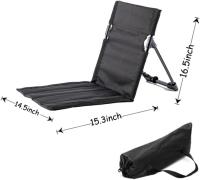 Sillas plegables de campamento ultraligeras con respaldo, sillas casuales al aire libre con bolsos, adecuadas para acampar en la playa y viajes por carretera - details 4