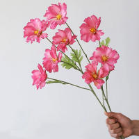 4 Cabezas De Flores Artificiales Largos Pétalos Silken Bouquet Plantas Para Bodas Fiestas Sala De Estar Decoración De Mesa Regalo - details 18
