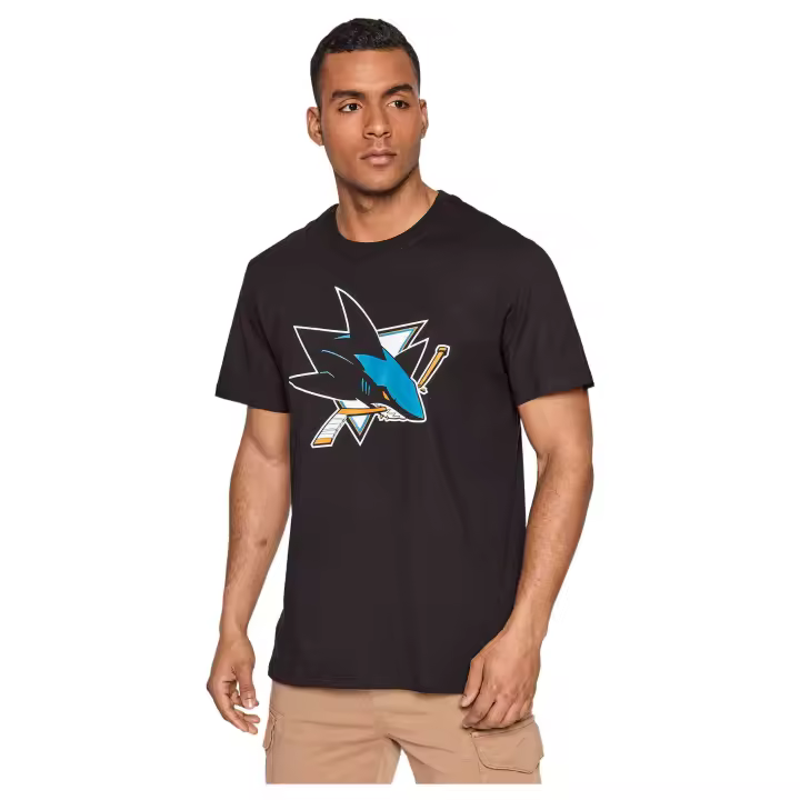 Camiseta de Manga Corta 47'Brand Nhl San Jose Sharks Imprint para hombre en color negro - 1