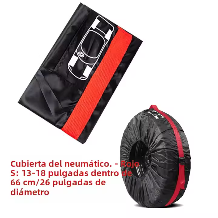 Cubierta De Neumático De Poliéster 190T Tuff Bolsa De Almacenamiento Para Neumáticos De Nieve Cubierta Protectora Individual Para Rueda De Reserva - 1