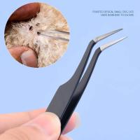 Herramienta Profesional Para Eliminar Pulgas Y Garrapatas En Perros Y Gatos Acero Inoxidable 2-en-1 Pinzas Para Eliminar Piojos Tamaño 14.5cm - details 6