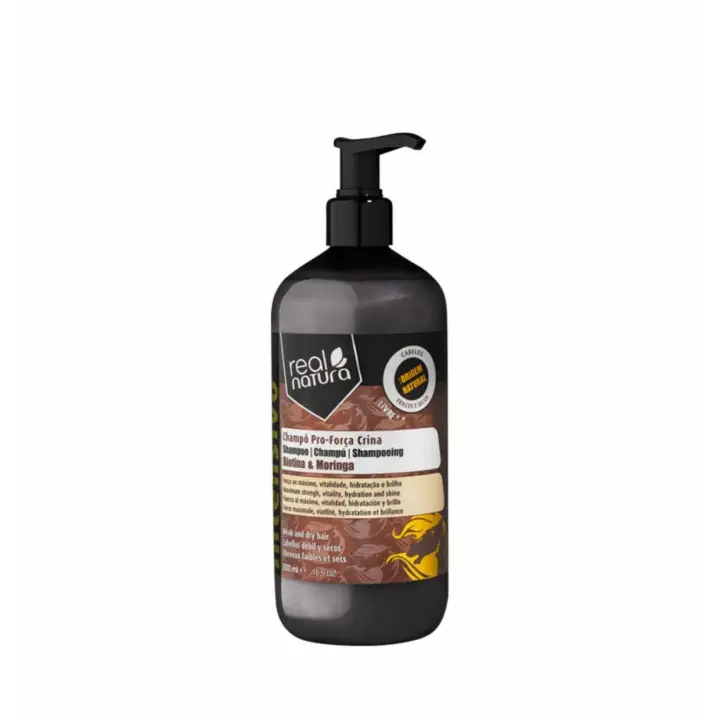 real natura champú pro - fuerza y brillo 500ml - 1