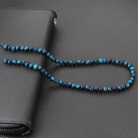 Tigre Azul Piedra De Ojos Noter Grado a 6/8/10/12mm Para Hacer Joyas Perlas Redondas Brillantes Y Llanas Para DIY Pulsera Pendiente Collar - details 5