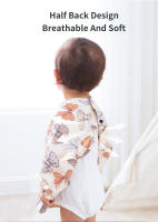 Nuevos Delantales Para Niños Con Bolsillo Y Manga Larga a Prueba De Manchas Diseño De Dibujos Animados Talla Unisex Para Edad 1-3Años - details 2