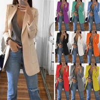 Chaqueta De Mujer Estilo Europeo Y Americano Casual Polo Cuello Redondo Ajustada Para Primavera Y Otoño 2024 Polyester Cotton - details 1