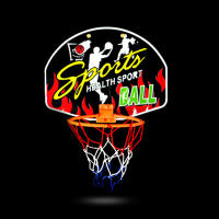 Mini Hoop De Baloncesto Para Interiores Para Niños Y Niñas Tablero De Apoyo Para Puertas Y Habitaciones Con Bola Juguetes Deportivos Para Fanáticos Del Baloncesto - details 11