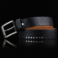 Cinturón De Cuero Genuino Para Hombres De Calidad Superior Con Hebilla Clásica Negocios Cowboy Vintage Ancho 3.7 Cm - details 7