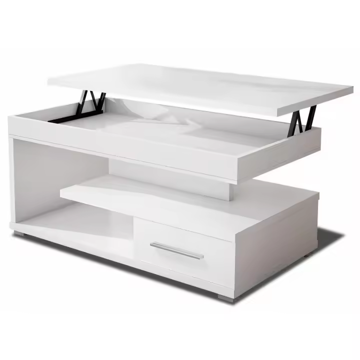 Batzar Mesa Centro Easy Live Elevable Blanca de alta calidad  - ¡Ideal para tu hogar! - 1