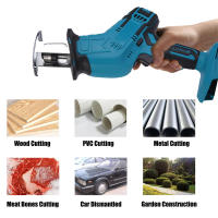 Sábanas Eléctricas Reciprocantes Sin Cable 4000rpm Con Velocidad Ajustable Para Corte De Madera Y Metal Compatible Con Batería 18v Makita Herramientas De Poder - details 1