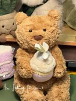 Muñeco De Peluche Jelly Cat 28cm Hug Cake Bartholomew Oso Con Gato Y Perro Juguete Interactivo Oso Teddy Regalo De Vacaciones Lindo Y Suave Para Niños - details 14