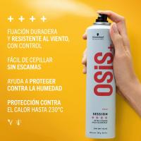 Schwarzkopf Professional OSiS Session Extra Strong Hold Hairspray 300 Ml. / Laca Profesional de Fijación Extra Fuerte / Estilos Resistentes al Viento, Brillo y Control Duradero / Para Todo Tipo de Cabello. - details 3