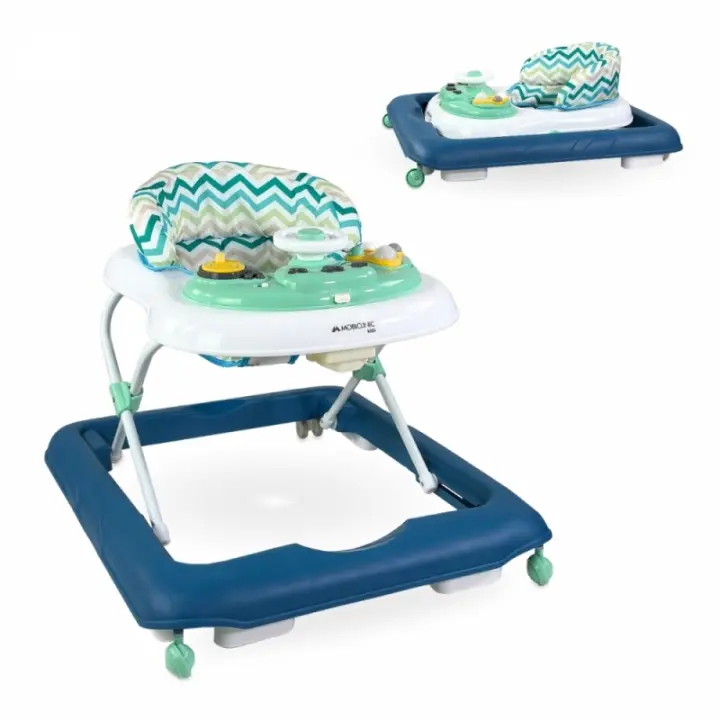 Andador de bebé ajustable y plegable con luces, música y juguetes – Mobiclinic Rayo multicolor - 1