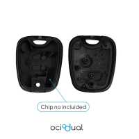 Ociodual Carcasa de Recambio Llave sin Espadin Compatible con Citroen C1 C2 C3 C5 Xsara Saxo Berlingo Picasso Negro 2 Botones - details 3