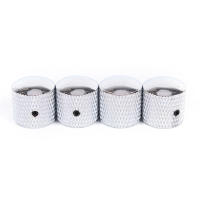 Juego De 4 Piezas De Control De Volumen Y Timbre En Metal Plateado Oro Negro Para Guitarra Eléctrica Y Bajo Dome Knobs - details 1