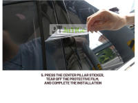 Pegatina De Fibra De Carbono Negra Brillante Para Puerta Y Ventana De Toyota 4runner N280 2010-2023 Adhesivo De Coche - details 9