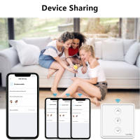 Interruptor De Cortina Inteligente LoraTap Tuya Smart Life Botón Empuñadura 80*80 Motor Eléctrico Compatible Con Alexa Y Google Assistant - details 7