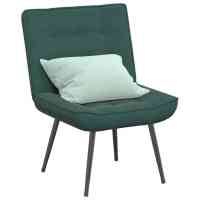 vidaXL Sillón de relax terciopelo 64x74x84 cm en color Crema/Verde oscuro/Gris claro y más - details 1