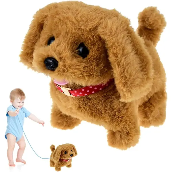 Toy dogs for 1-6 years old walking dogs toys for children toy puppy dog musical dog toy gifts age 2 3 4 5 plush toys boy toy baby - 1