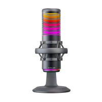 Micrófono De Condensador Para Gaming Con Soporte Antisalpicaduras Control De Ganancia RGB Para Streaming Podcasting Y Estudio Doméstico - details 5