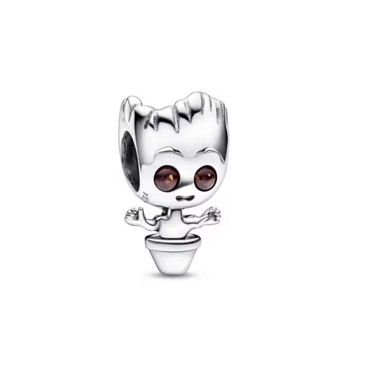 PANDORA Charm Baby Groot Bailarín Guardianes de la Galaxia Plata Ley - 1
