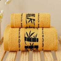 Juego De Toallas De Baño 2pcs Fibra De Bambú 100% Tela Jacquard Lujo Bordado Geométrico Regalo Deportivo Toallas De Mano Y Rostro Cubiertas - details 8