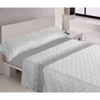 Mercatienda.es Sábanas cama verano-Suaves y Económicas de Microfibra Anti-perli - Margarita en gris. - details 0
