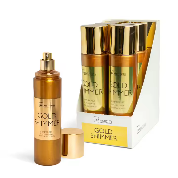 ✨🌟 ¡Luce una piel radiante y dorada con IDC Institute Gold Shimmer Mist! 🌟✨ - 1