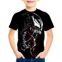Camiseta De Verano Para Niños Con Diseño 3D De Veneno Manga Corta Impresión De Dibujos Animados Ropa Infantil Deporte Unisex Polyester - details 3